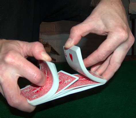 How to shuffle a card - Push the stacks together, cut, and do it again. The other key technique is to strip the deck: pull or slide a bunch of cards off the top of the deck to start a new pile, then do it again and again, so that the pack at the top is now the bottom and vice versa. Most casino shuffles are various combinations of cuts, riffles, and strips.